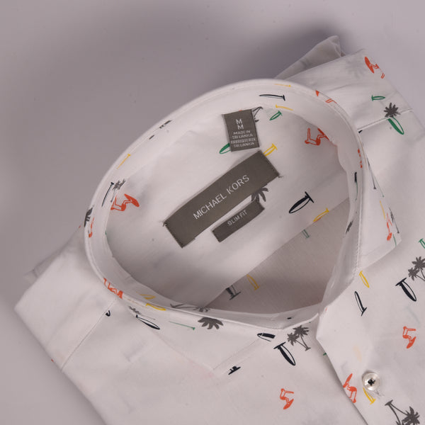 MK White T Floral Shirt